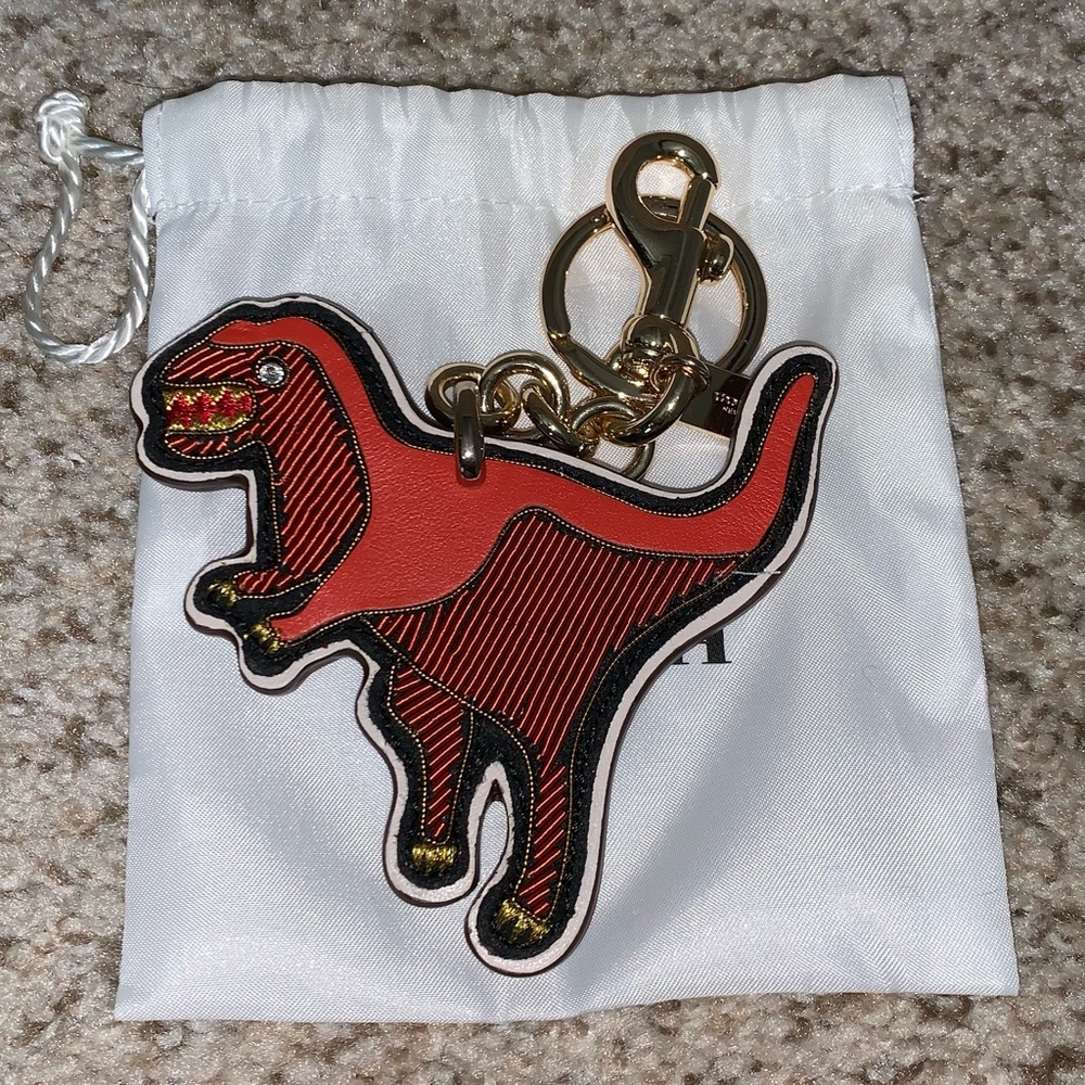 Coach Rexy Embroidered Key Bag Charm